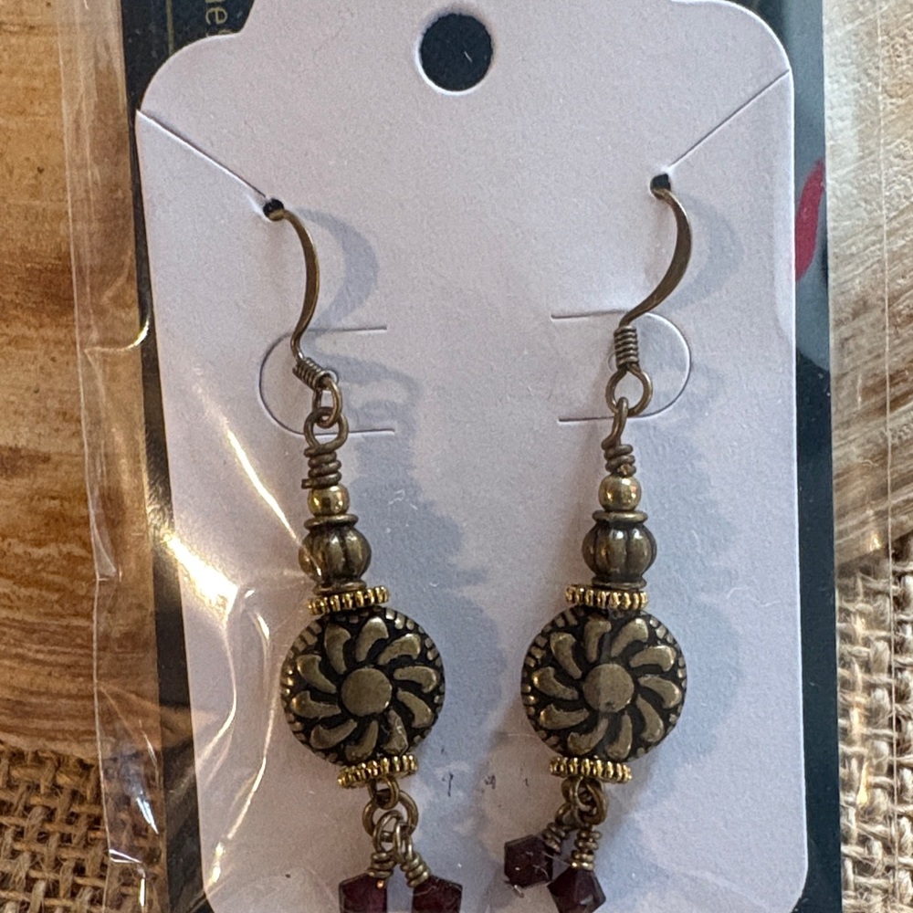 Vintage-Inspired Floral Drop Earrings